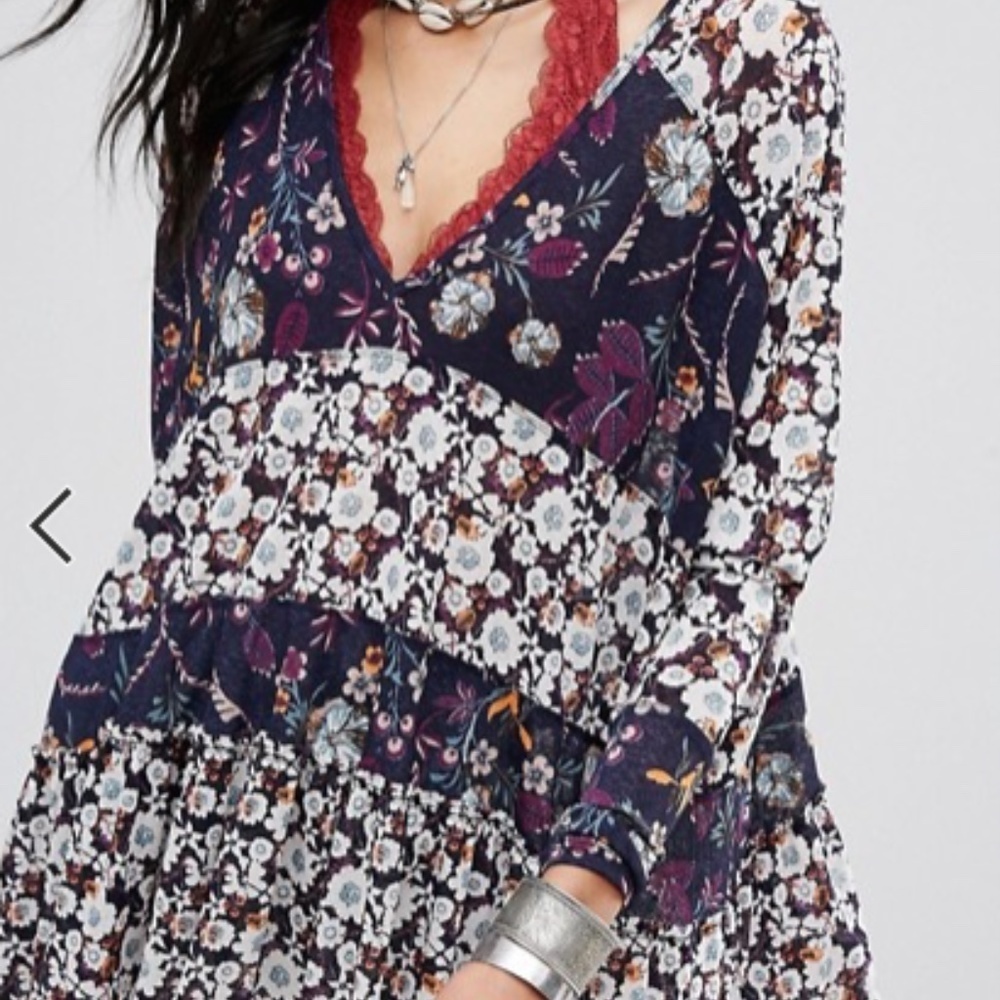 Free People floral top, women’s size small - Picture 2 of 8